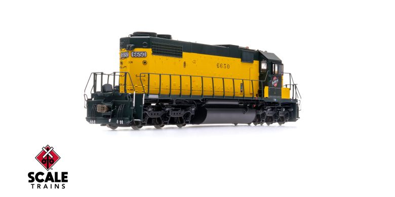 Scaletrains SXT41252 EMD SD38-2, Chicago & North Western/OY/Employee Owned #6651 - ESU v5.0 DCC & Sound HO Scale