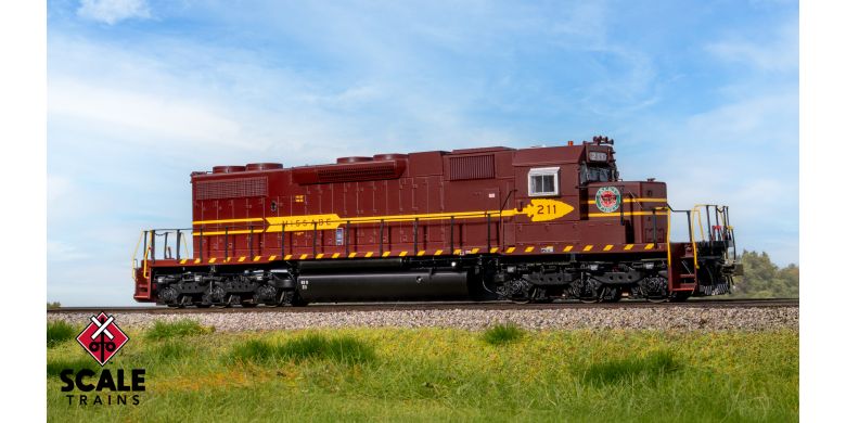 Scaletrains SXT41264 EMD SD38-2, Duluth Missabe & Iron Range/DM&IR/Maroon Lettering #211 - ESU v5.0 DCC & Sound HO Scale