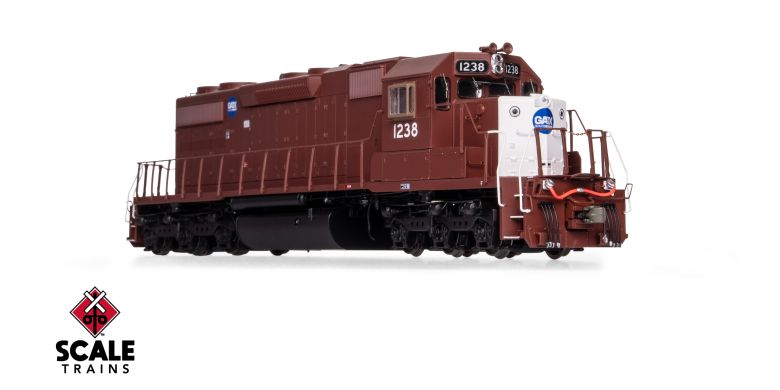 Scaletrains SXT41274 EMD SD38-2, GATX/ex-Reserve Mining/Patched Maroon Stripe #1239 - ESU v5.0 DCC & Sound HO Scale