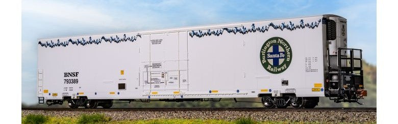 Scaletrains SXT41396 Trinity 82' 7883 Mechanical Reefer, BNSF/Roofline Icicles/Smooth Door/Early Thermo King #793484 HO Scale
