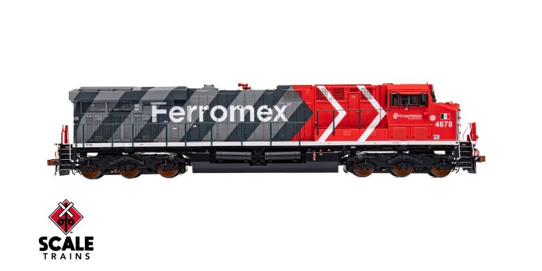 Scaletrains SXT41447 GE ES44AH - Ferromex/Zebra #4681 - ESU v5.0 DCC & Sound HO Scale
