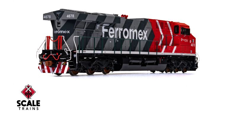 Scaletrains SXT41447 GE ES44AH - Ferromex/Zebra #4681 - ESU v5.0 DCC & Sound HO Scale