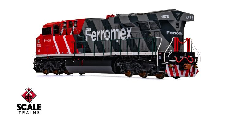Scaletrains SXT41447 GE ES44AH - Ferromex/Zebra #4681 - ESU v5.0 DCC & Sound HO Scale