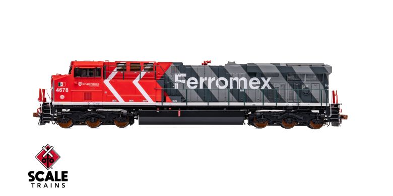 Scaletrains SXT41447 GE ES44AH - Ferromex/Zebra #4681 - ESU v5.0 DCC & Sound HO Scale