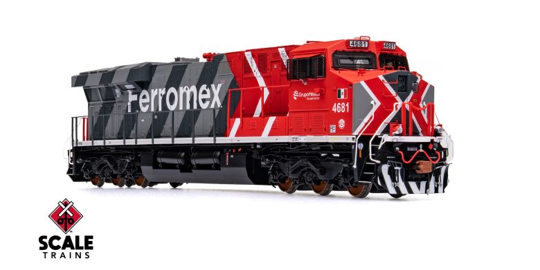 Scaletrains SXT41447 GE ES44AH - Ferromex/Zebra #4681 - ESU v5.0 DCC & Sound HO Scale