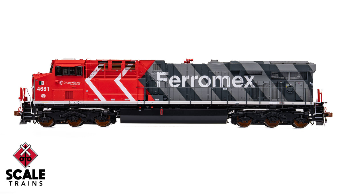 Scaletrains SXT41447 GE ES44AH - Ferromex/Zebra #4681 - ESU v5.0 DCC & Sound HO Scale