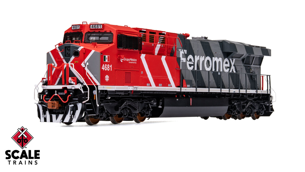 Scaletrains SXT41447 GE ES44AH - Ferromex/Zebra #4681 - ESU v5.0 DCC & Sound HO Scale