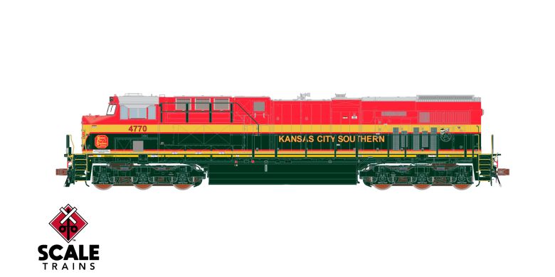 Scaletrains SXT41453 GE ES44AC - Kansas City Southern/Belle/As Delivered #4789 - ESU v5.0 DCC & Sound HO Scale