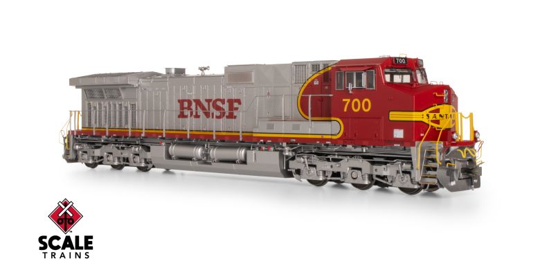Scaletrains SXT41535 GE DASH 9-44CW, BNSF/Warbonnet/Santa Fe Nose Lettering #700 - ESU v5.0 DCC & Sound HO Scale
