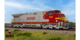 Scaletrains SXT41535 GE DASH 9-44CW, BNSF/Warbonnet/Santa Fe Nose Lettering #700 - ESU v5.0 DCC & Sound HO Scale