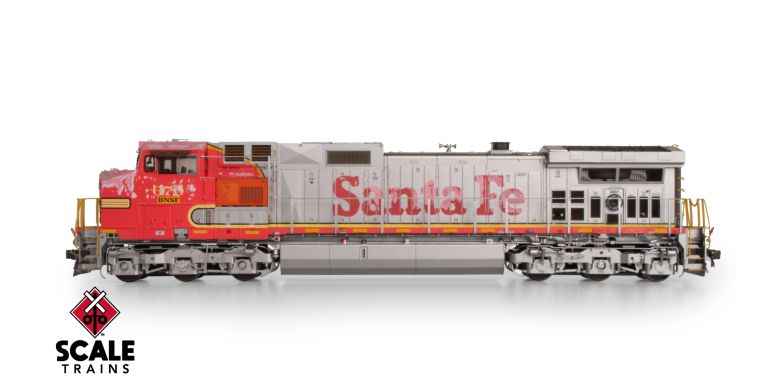 Scaletrains SXT41543 GE DASH 9-44CW, BNSF/ex-Santa Fe Warbonnet Patch #670 - ESU v5.0 DCC & Sound HO Scale