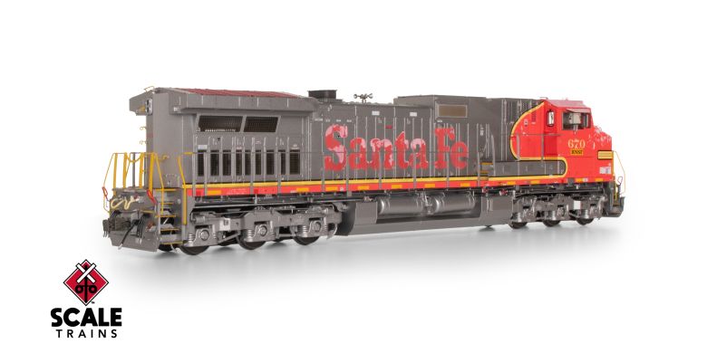 Scaletrains SXT41543 GE DASH 9-44CW, BNSF/ex-Santa Fe Warbonnet Patch #670 - ESU v5.0 DCC & Sound HO Scale