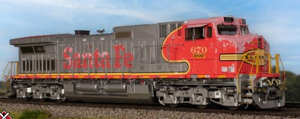 Scaletrains SXT41543 GE DASH 9-44CW, BNSF/ex-Santa Fe Warbonnet Patch #670 - ESU v5.0 DCC & Sound HO Scale