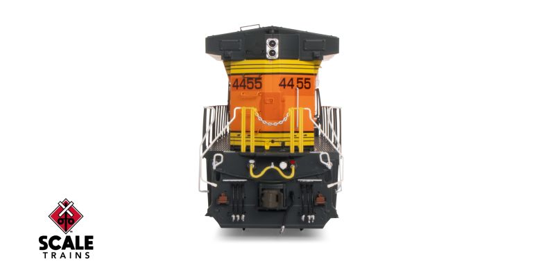 Scaletrains SXT41565 GE DASH 9-44CW, Kansas City Southern/ex-BNSF Heritage II Patched/Exhaust Burn Marks #4455 - ESU v5.0 DCC & Sound HO Scale