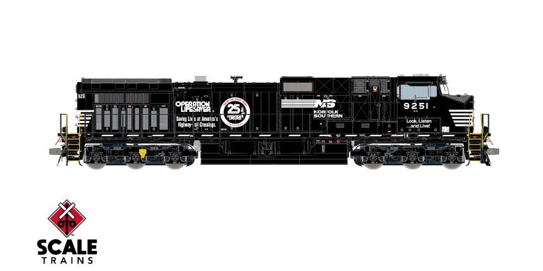 Scaletrains SXT41567 GE DASH 9-44CW, Norfolk Southern/Operation Lifesaver #9251 - ESU v5.0 DCC & Sound HO Scale