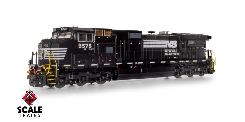 Scaletrains SXT41575 GE DASH 9-44CW, Norfolk Southern/Thoroughbred/Dashed Sill Stripe #9643 - ESU v5.0 DCC & Sound HO Scale