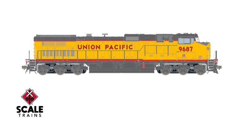 Scaletrains SXT41587 GE DASH 9-44CW, Union Pacific/Red Sill Stripe #9790 - ESU v5.0 DCC & Sound HO Scale