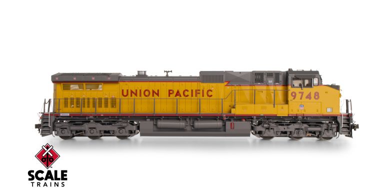 Scaletrains SXT41585 GE DASH 9-44CW, Union Pacific/Winged Nose Logo/Red Sill Stripe #9748 - ESU v5.0 DCC & Sound HO Scale