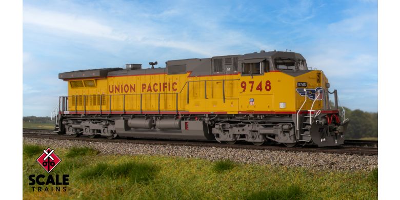 Scaletrains SXT41585 GE DASH 9-44CW, Union Pacific/Winged Nose Logo/Red Sill Stripe #9748 - ESU v5.0 DCC & Sound HO Scale