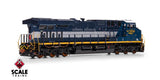 ScaleTrains SXT41615 GE ES44AH, Rivet Counter HO Scale GE ES44AH, CSX/Heritage/Georgia Railroad/GA #1834 DCC & Sound HO Scale