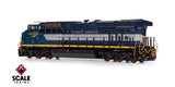 ScaleTrains SXT41615 GE ES44AH, Rivet Counter HO Scale GE ES44AH, CSX/Heritage/Georgia Railroad/GA #1834 DCC & Sound HO Scale