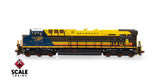 ScaleTrains SXT41619 Rivet Counter HO Scale GE ES44AH, CSX/Heritage/Seaboard Air Line/SAL #1900 DCC & Sound HO Scale
