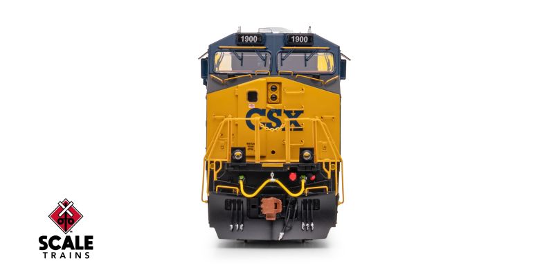 ScaleTrains SXT41619 Rivet Counter HO Scale GE ES44AH, CSX/Heritage/Seaboard Air Line/SAL #1900 DCC & Sound HO Scale