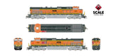 Scaletrains SXT41723 Rivet Counter GE DASH 9-44CW, Kansas City Southern/ex-BNSF Heritage II Patched/Red Replacement HVAC #4439 - DCC & Sound N Scale
