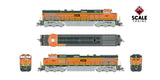 Scaletrains SXT41725 Rivet Counter GE DASH 9-44CW, Kansas City Southern/ex-BNSF Heritage II Patched/Faded Yellow Replacement HVAC #4441 - DCC & Sound N Scale