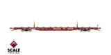 Scaletrains SXT41742 BSC F68BH Finger Rack Flatcar, Trailer Train/Oxide Red/As Delivered/TTJX #80401 HO Scale