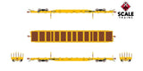 Scaletrains SXT41745 BSC F68BH Finger Rack Flatcar, TTX/Yellow Full Repaint/1991 Speed Logo #80407 HO Scale