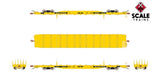 Scaletrains SXT41778 BSC F68BH Finger Rack Flatcar, Trailer Train/Yellow/TT Logo #82012 HO Scale