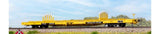 Scaletrains SXT41778 BSC F68BH Finger Rack Flatcar, Trailer Train/Yellow/TT Logo #82012 HO Scale
