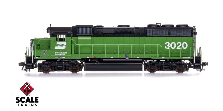 Scaletrains SXT41885 EMD GP40 Phase IIa3, BN Burlington Northern #3020 - ESU v5.0 DCC & Sound HO Scale