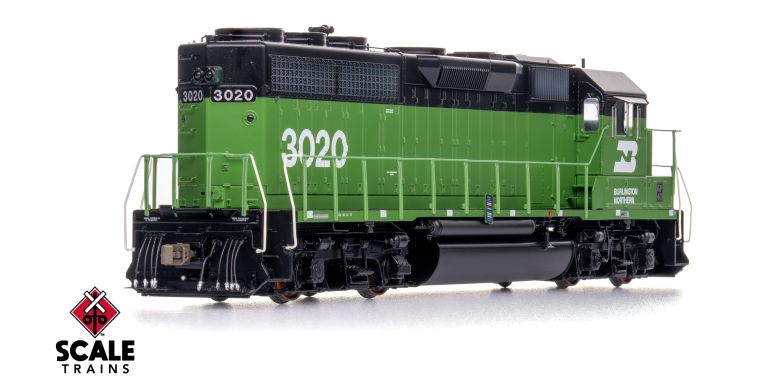 Scaletrains SXT41885 EMD GP40 Phase IIa3, BN Burlington Northern #3020 - ESU v5.0 DCC & Sound HO Scale
