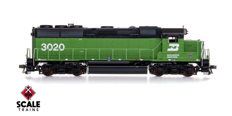 Scaletrains SXT41885 EMD GP40 Phase IIa3, BN Burlington Northern #3020 - ESU v5.0 DCC & Sound HO Scale