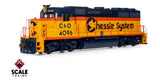 Scaletrains SXT41905 EMD GP40 GP40 Phase III, Chessie System/C&O #4096 - ESU v5.0 DCC & Sound HO Scale