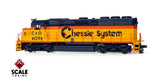 Scaletrains SXT41905 EMD GP40 GP40 Phase III, Chessie System/C&O #4096 - ESU v5.0 DCC & Sound HO Scale
