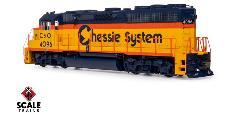 Scaletrains SXT41905 EMD GP40 GP40 Phase III, Chessie System/C&O #4096 - ESU v5.0 DCC & Sound HO Scale