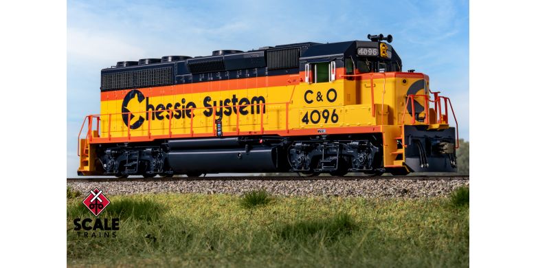 Scaletrains SXT41905 EMD GP40 GP40 Phase III, Chessie System/C&O #4096 - ESU v5.0 DCC & Sound HO Scale