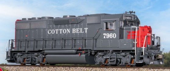 Scaletrains SXT41913 EMD GP40 Phase Ia3, Cotton Belt/Bloody Nose/As Rebuilt #7962 - ESU v5.0 DCC & Sound HO Scale