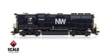 Scaletrains SXT41921 EMD GP40 Phase Ia3, Norfolk & Western/High Hood #1331 - ESU v5.0 DCC & Sound HO Scale