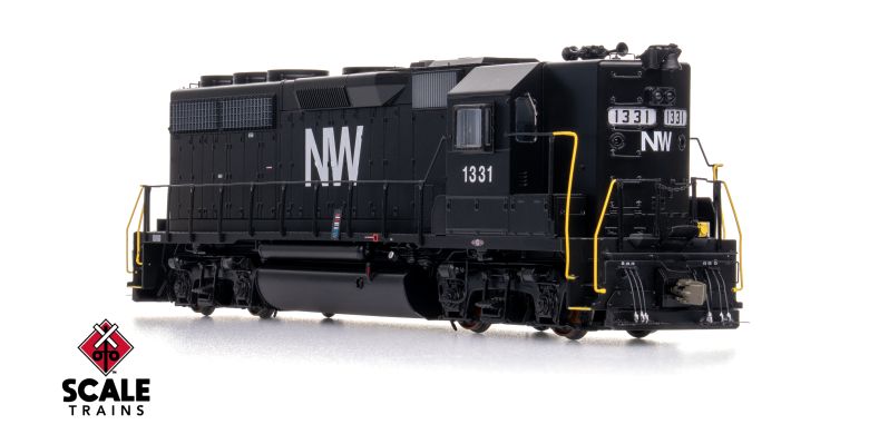 Scaletrains SXT41921 EMD GP40 Phase Ia3, Norfolk & Western/High Hood #1331 - ESU v5.0 DCC & Sound HO Scale