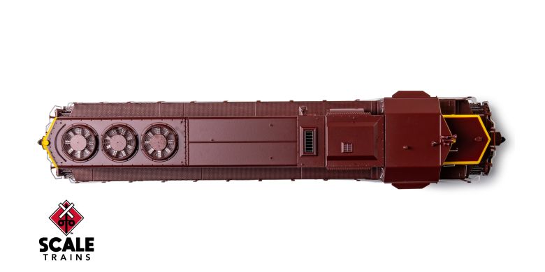 Scaletrains SXT41935 EMD GP40 Phase Ia3, Rock Island/Maroon & Yellow/Distressed Nose Logo #366 - ESU v5.0 DCC & Sound HO Scale