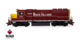 Scaletrains SXT41937 EMD GP40 Phase Ia3, Rock Island/Maroon & Yellow #374 - ESU v5.0 DCC & Sound HO Scale