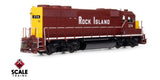Scaletrains SXT41937 EMD GP40 Phase Ia3, Rock Island/Maroon & Yellow #374 - ESU v5.0 DCC & Sound HO Scale