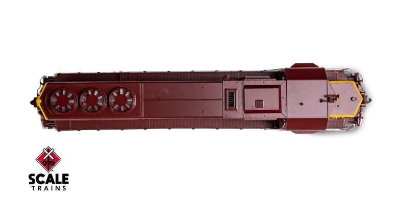 Scaletrains SXT41937 EMD GP40 Phase Ia3, Rock Island/Maroon & Yellow #374 - ESU v5.0 DCC & Sound HO Scale