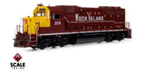 Scaletrains SXT41939 EMD GP40 Phase Ia3, Rock Island/Maroon & Yellow/Mismatched Long Hood Lettering #359 - ESU v5.0 DCC & Sound HO Scale