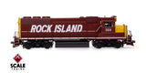 Scaletrains SXT41939 EMD GP40 Phase Ia3, Rock Island/Maroon & Yellow/Mismatched Long Hood Lettering #359 - ESU v5.0 DCC & Sound HO Scale