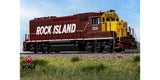 Scaletrains SXT41939 EMD GP40 Phase Ia3, Rock Island/Maroon & Yellow/Mismatched Long Hood Lettering #359 - ESU v5.0 DCC & Sound HO Scale